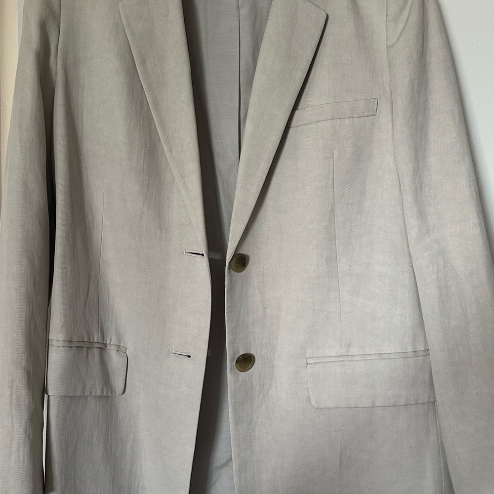 Everlane stone oversized linen Blazer NWOT